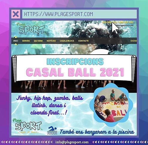 INSCRIPCIONS CASAL BALL 2021