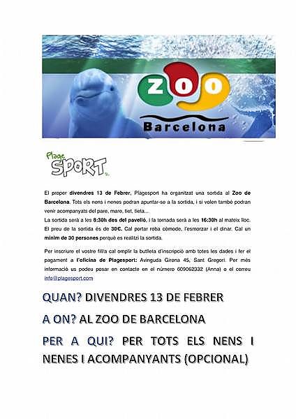 SORTIDA AL ZOO DE BARCELONA